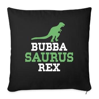 Bubba Saurus Rex - Housse de coussin décorative 45 x 45 cm - noir - Devant