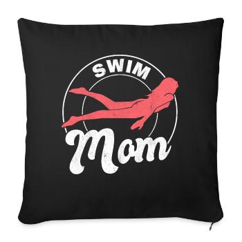 Swimmer Women Swimming Mother Swim Mom - Sofakissenbezug 45 x 45 cm - Schwarz - Vorne