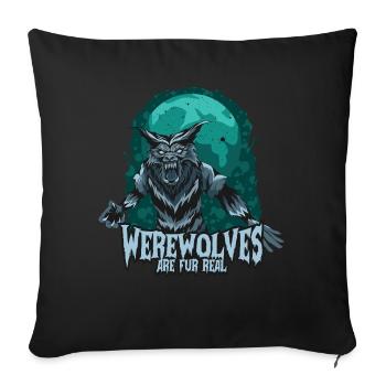 Halloween Pumpkin Horror - Sofa pillowcase 17,3'' x 17,3'' (45 x 45 cm) - black - Front