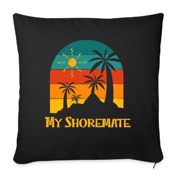 My Shoremate Beach Friends Ocean Buddy Couples - Sofa pillowcase 17,3'' x 17,3'' (45 x 45 cm) - black - Front