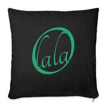 Oh lala, lustiger Spruch, cooler Spruch - Sofakissenbezug 45 x 45 cm - Schwarz - Vorne