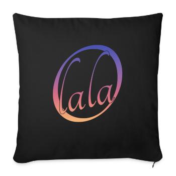 O lala - Sofakissenbezug 45 x 45 cm - Schwarz - Vorne
