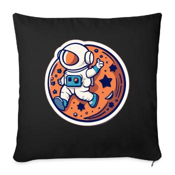 Planeten - Sofakissenbezug 45 x 45 cm - Schwarz - Vorne