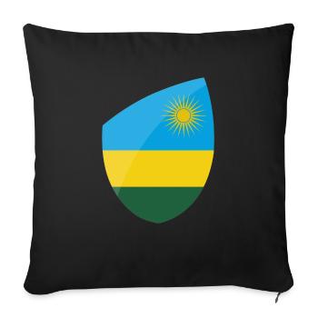 Rwanda - Housse de coussin décorative 45 x 45 cm - noir - Devant