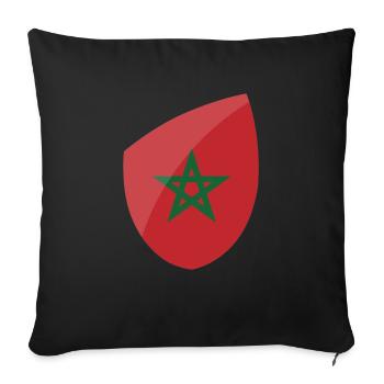 Maroc - Housse de coussin décorative 45 x 45 cm - noir - Devant