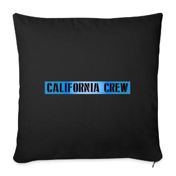 Équipage californien - Housse de coussin décorative 45 x 45 cm - noir - Devant