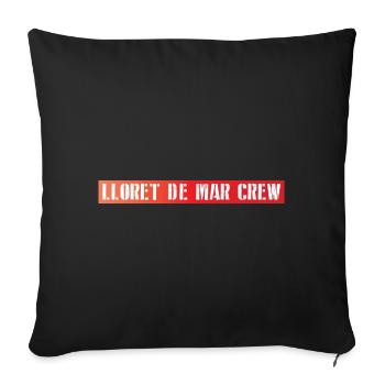 Lloret De Mar Crew - Sofa pillowcase 17,3'' x 17,3'' (45 x 45 cm) - black - Front