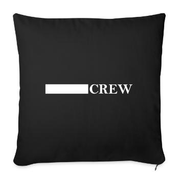 Conception de l’équipage - Housse de coussin décorative 45 x 45 cm - noir - Devant