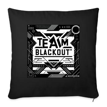 team blackout 4 - Sofakissenbezug 45 x 45 cm - Schwarz - Vorne