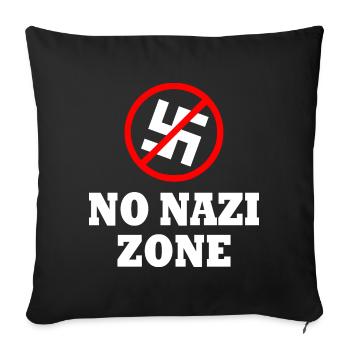 Vers la droite - Housse de coussin décorative 45 x 45 cm - noir - Devant
