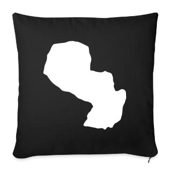 Paraguay - Housse de coussin décorative 45 x 45 cm - noir - Devant