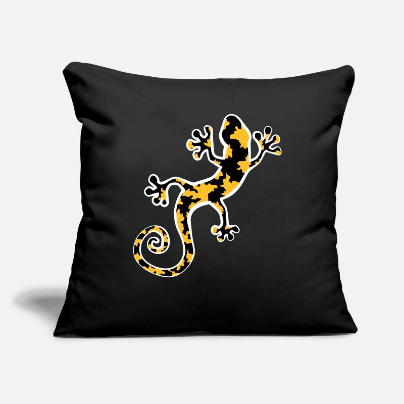 Yellow and black spotted leopard gecko Sofa pillowcase 17,3'' x 17,3'' (45 x 45 cm)