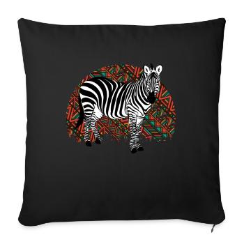 Zebra Africa Horse Hipster Gift Animal Stripe - Housse de coussin décorative 45 x 45 cm - noir - Devant