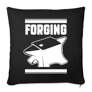 Blacksmith - Sofa pillowcase 17,3'' x 17,3'' (45 x 45 cm) - black - Front