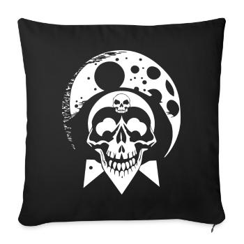 Horror Skull Skull Art Skull Gothic Heavy Metal - Sofa pillowcase 17,3'' x 17,3'' (45 x 45 cm) - black - Front