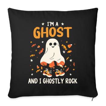Halloween Costume Creepy - Sofa pillowcase 17,3'' x 17,3'' (45 x 45 cm) - black - Front