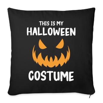 Halloween Costume Creepy - Sofa pillowcase 17,3'' x 17,3'' (45 x 45 cm) - black - Front