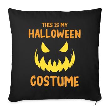 Costume d’Halloween effrayant - Housse de coussin décorative 45 x 45 cm - noir - Devant