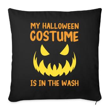 Halloween Costume Creepy - Sofa pillowcase 17,3'' x 17,3'' (45 x 45 cm) - black - Front