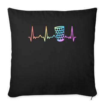 Palatinat Palatinat Rhénanie-Palatinat - Housse de coussin décorative 45 x 45 cm - noir - Devant