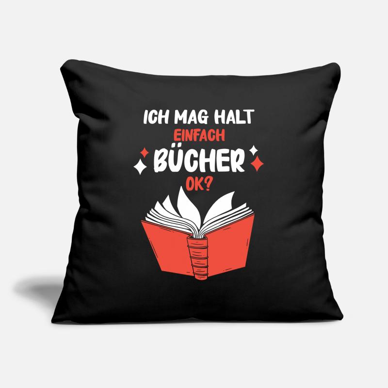 Buch Lesen Bücher Buch Nerd Bücherwurm Sofakissenbezug 45 x 45 cm