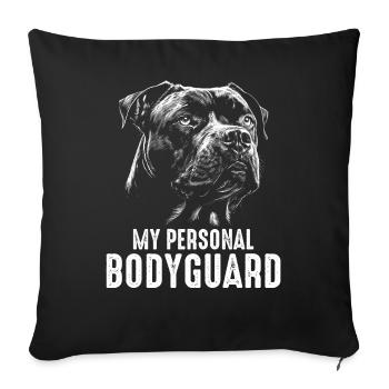 Cane Corso Dog - Sofa pillowcase 17,3'' x 17,3'' (45 x 45 cm) - black - Front