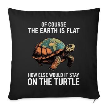 Turtle Sea Turtle Turtle Animal - Sofa pillowcase 17,3'' x 17,3'' (45 x 45 cm) - black - Front