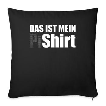 Pi Stellen Mathematik Nerd Kreiszahl Pi Symbol - Sofakissenbezug 45 x 45 cm - Schwarz - Vorne