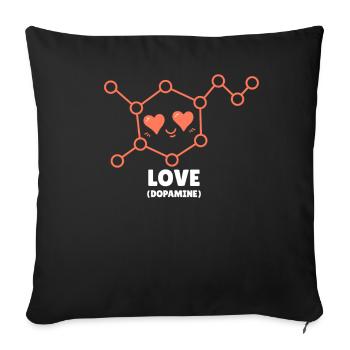 Chemiker Chemie Wissenschaft Atom Molecule - Sofakissenbezug 45 x 45 cm - Schwarz - Vorne