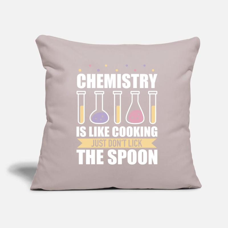 Chimiste Chimie Science Atome Molécule Housse de coussin décorative 45 x 45 cm
