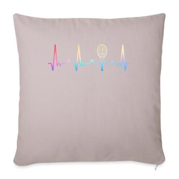 Joueur de tennis - Housse de coussin décorative 45 x 45 cm - taupe clair - Devant