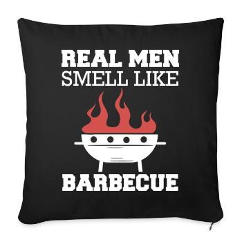Grill Grillen Griller BBQ Barbecue - Sofa pillowcase 17,3'' x 17,3'' (45 x 45 cm) - black - Front