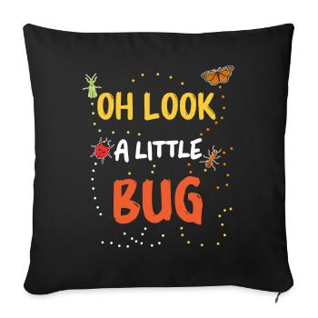Insect Entomologist Biology - Sofa pillowcase 17,3'' x 17,3'' (45 x 45 cm) - black - Front