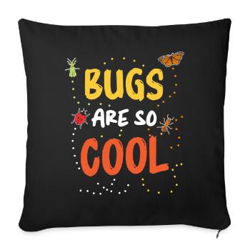 Insect Entomologist Biology - Sofa pillowcase 17,3'' x 17,3'' (45 x 45 cm) - black - Front