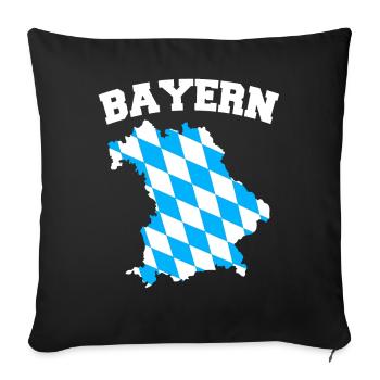 Land libre de Bavière Bavière - Housse de coussin décorative 45 x 45 cm - noir - Devant
