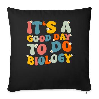 Teacher School Teacher Teacher Teacher - Sofa pillowcase 17,3'' x 17,3'' (45 x 45 cm) - black - Front