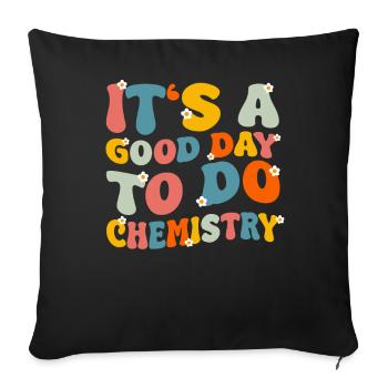 Teacher School Teacher Teacher Teacher - Sofa pillowcase 17,3'' x 17,3'' (45 x 45 cm) - black - Front