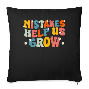 Teacher School Teacher Teacher Teacher - Sofa pillowcase 17,3'' x 17,3'' (45 x 45 cm) - black - Front