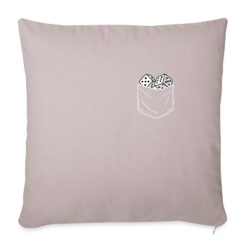 Casino Jeux de hasard Casino Las Vegas Joueurs - Housse de coussin décorative 45 x 45 cm - taupe clair - Devant