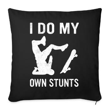 Skateboarding Skater Skateboard Skateboarder - Sofa pillowcase 17,3'' x 17,3'' (45 x 45 cm) - black - Front