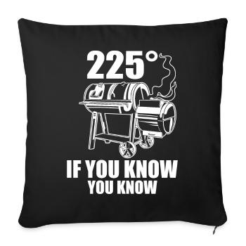 Grill Grillen Griller BBQ Barbecue - Sofa pillowcase 17,3'' x 17,3'' (45 x 45 cm) - black - Front