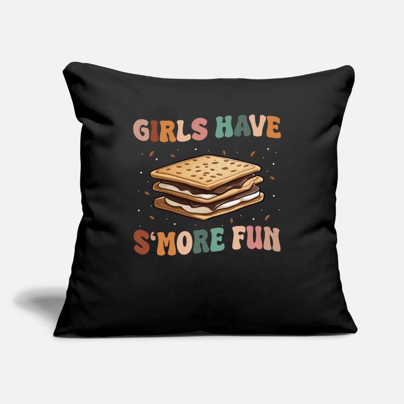 S'more Camping Smores Marshmallow Sweets Sofa pillowcase 17,3'' x 17,3'' (45 x 45 cm)