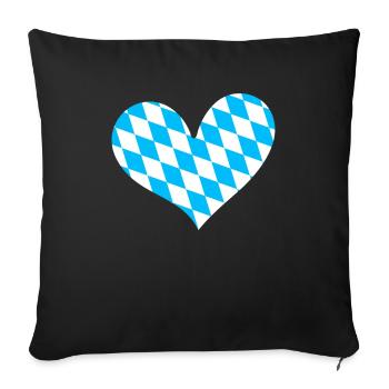 Land libre de Bavière Bavière - Housse de coussin décorative 45 x 45 cm - noir - Devant