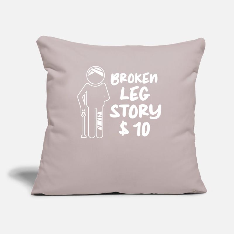 Get Well Soon Broken Foot Broken Bone Sofa pillowcase 17,3'' x 17,3'' (45 x 45 cm)