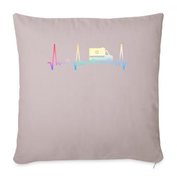Ambulancier Paramédical - Housse de coussin décorative 45 x 45 cm - taupe clair - Devant