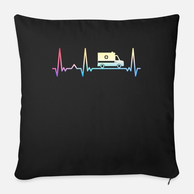 Rettungssanitäter Sanitäter - Sofakissenbezug 45 x 45 cm - Schwarz