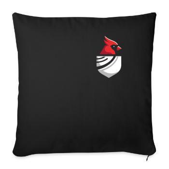 Cardinal Red Cardinal Bird Red Cardinal - Sofa pillowcase 17,3'' x 17,3'' (45 x 45 cm) - black - Front