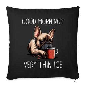 Dog Dogs Pet Funny Dog Owner - Sofa pillowcase 17,3'' x 17,3'' (45 x 45 cm) - black - Front