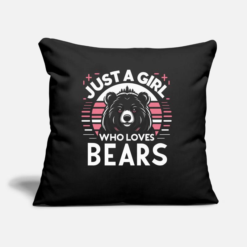 Bear, Grizzly Bear, Brown Bear, Bears Sofa pillowcase 17,3'' x 17,3'' (45 x 45 cm)