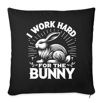 Lapin, Lapin, Animal, Animal De Compagnie, Lapins - Housse de coussin décorative 45 x 45 cm - noir - Devant